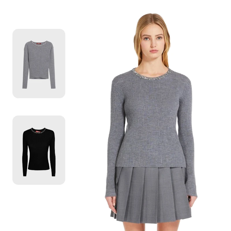 全新未使用 MaxMara 【国现 专柜6200】女士针织套头衫 Catone