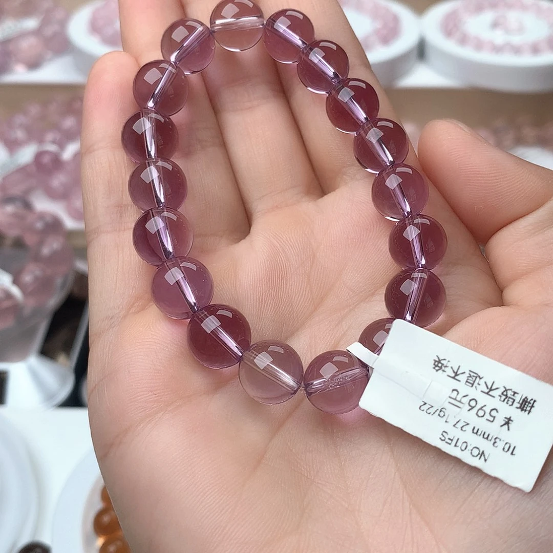 水晶手串未镶嵌紫水晶