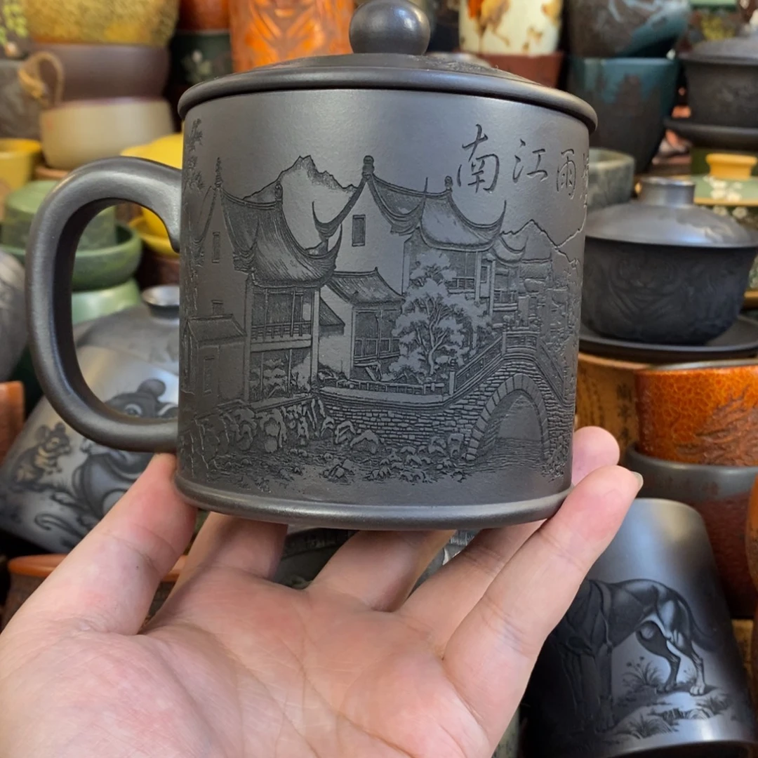 紫砂公道杯宜兴全手工紫砂杯