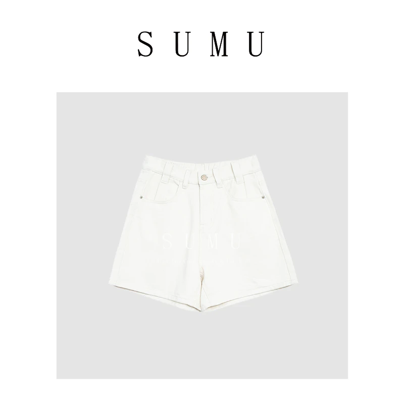 宿慕女士短裤 6-18 夏季新款时尚百搭休闲牛仔短裤女35381