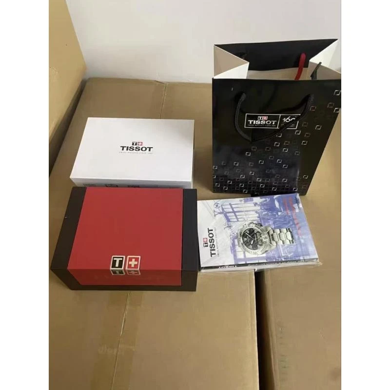 天梭手表收纳盒天梭包装盒全套配件表盒全套配说明卡片礼品袋白色