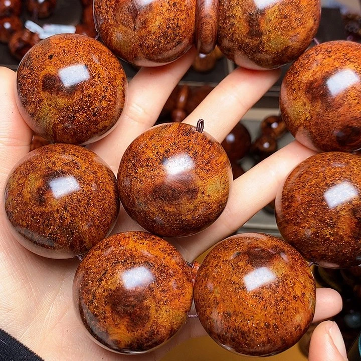 花梨木类手串/手链黄花梨风化料老挝花梨土埋料4.0