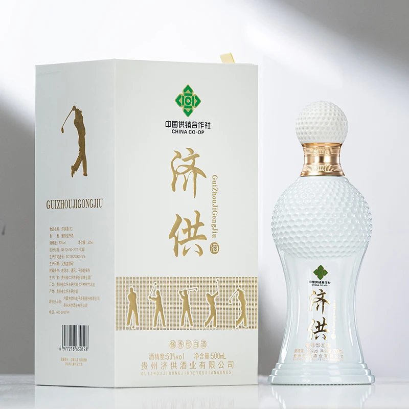 济供酱香型白酒53度高尔夫500ml*6瓶整箱51-60度500