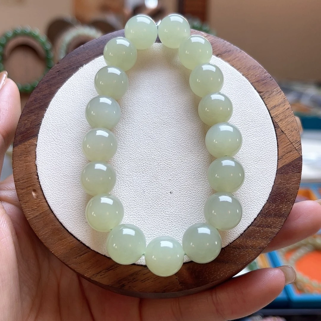 和田玉未镶嵌手串H29卡12