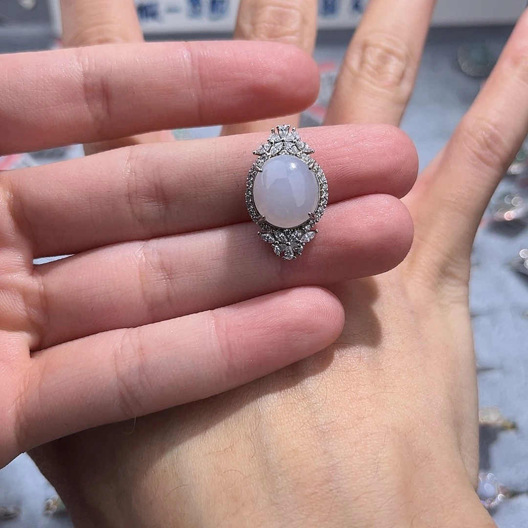 翡翠颈饰银S925镶嵌56788