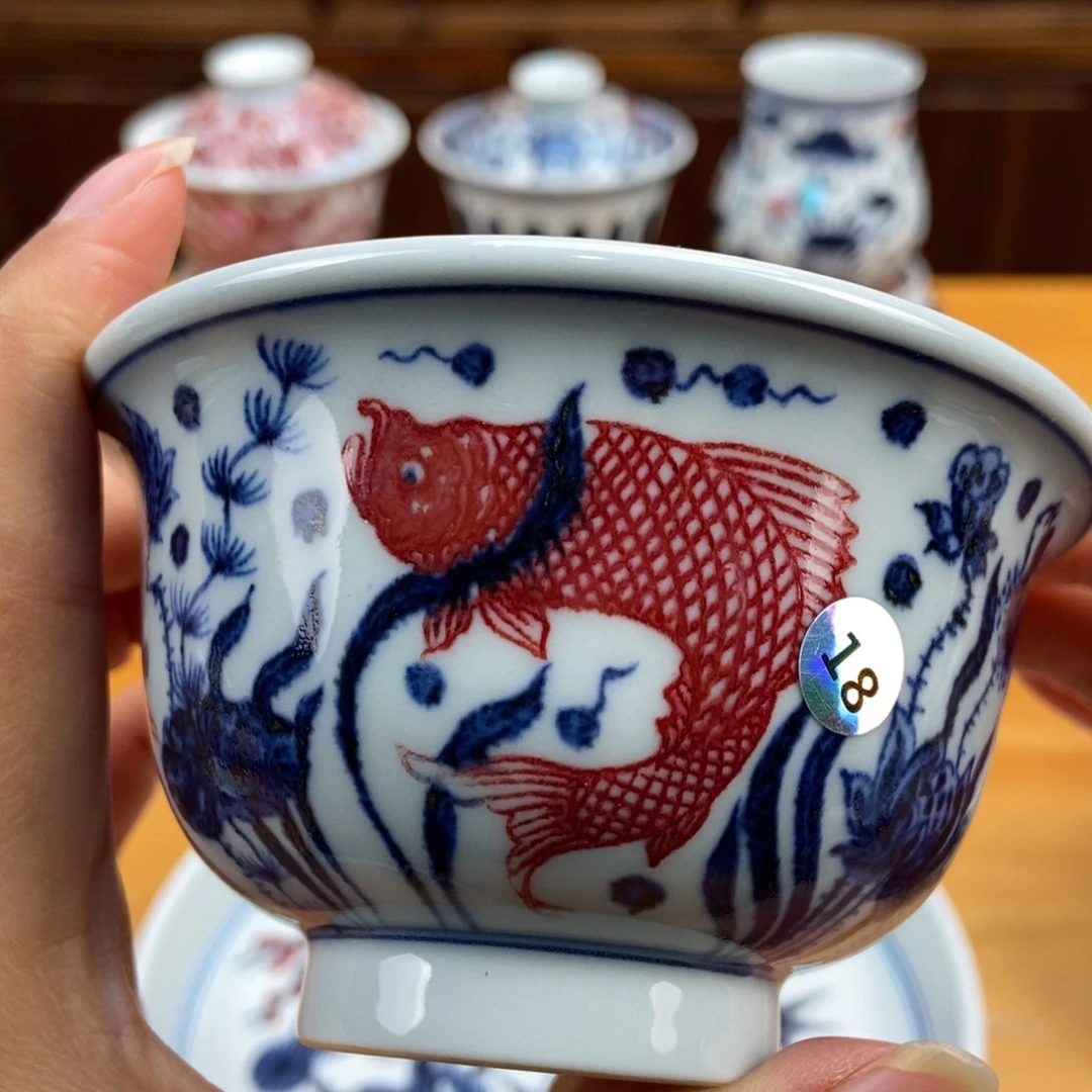 手绘现代茶具非古董