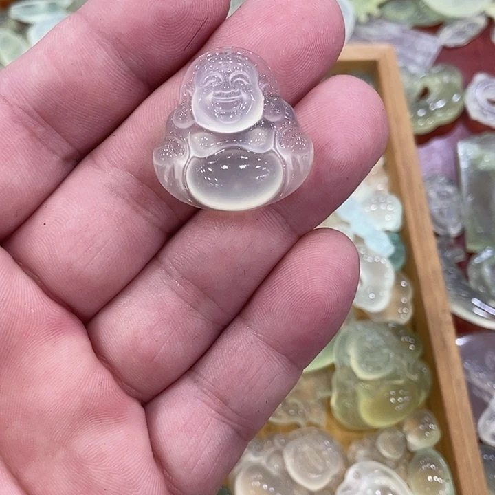 蛇纹石玉合金颈饰