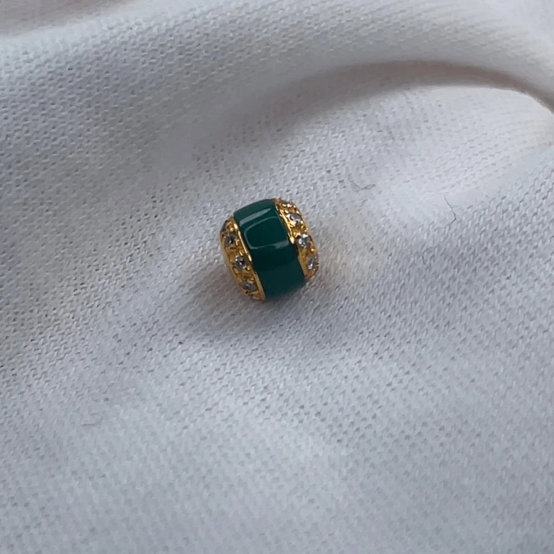 绿松石18K金镶嵌珠宝奇石