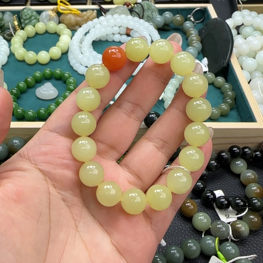 和田玉未镶嵌手链