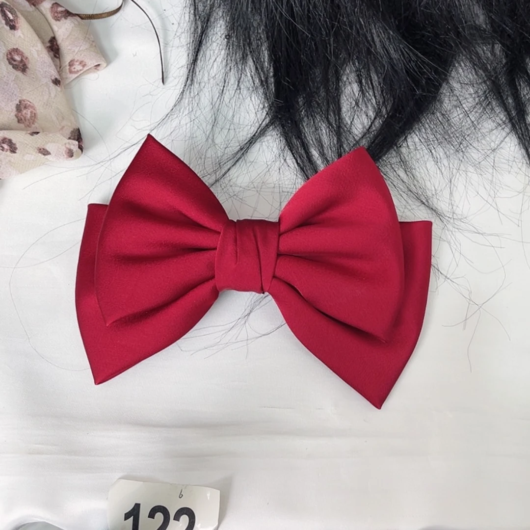 非金属皮质蝴蝶结发夹