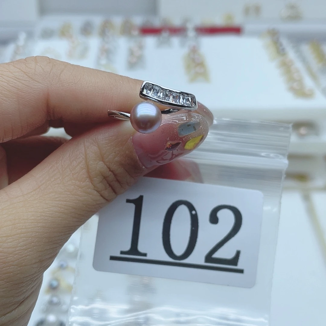 淡水珍珠珠宝奇石合金小*儿102