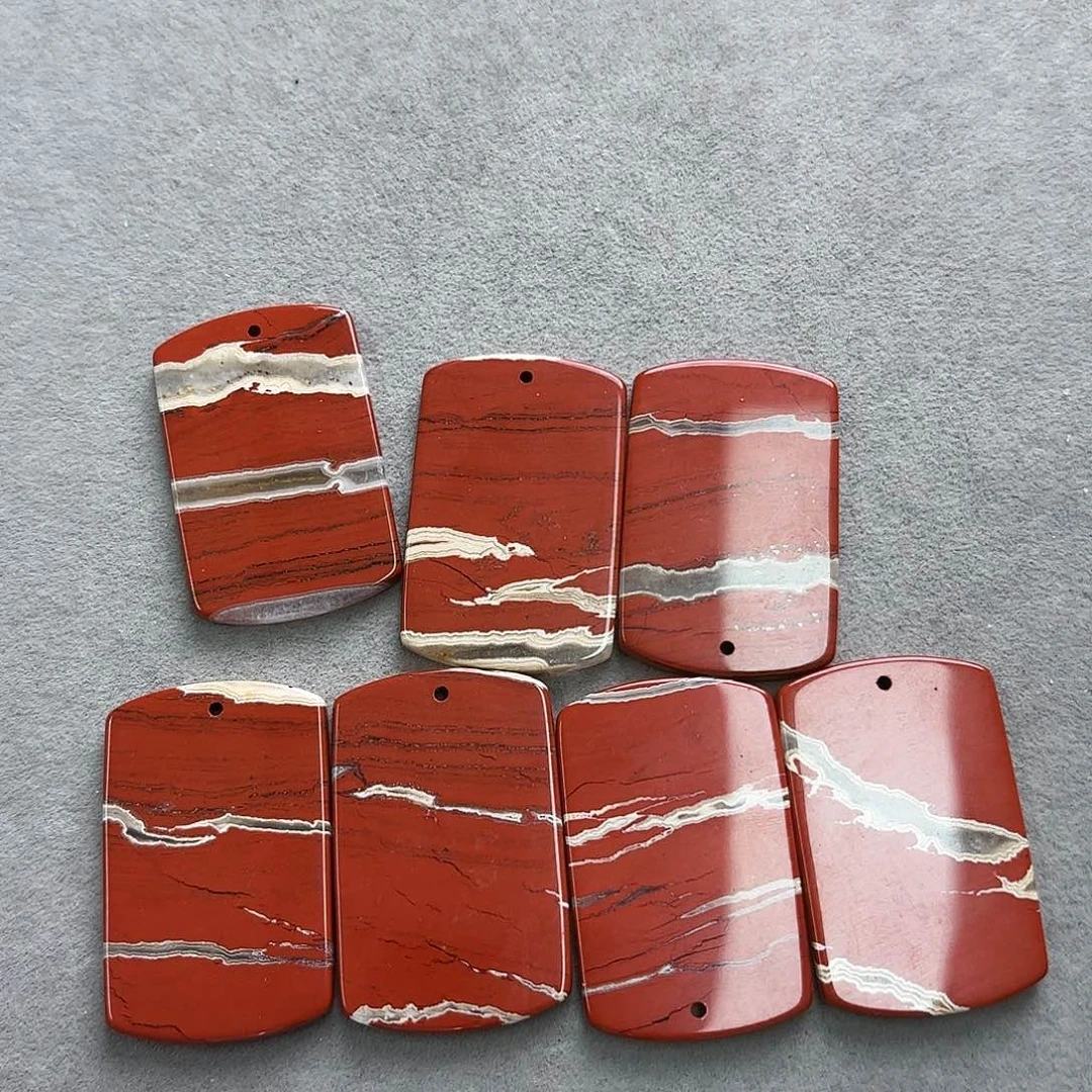 未镶嵌玛瑙/玉髓珠宝半成品25×40花红石无事牌一颗