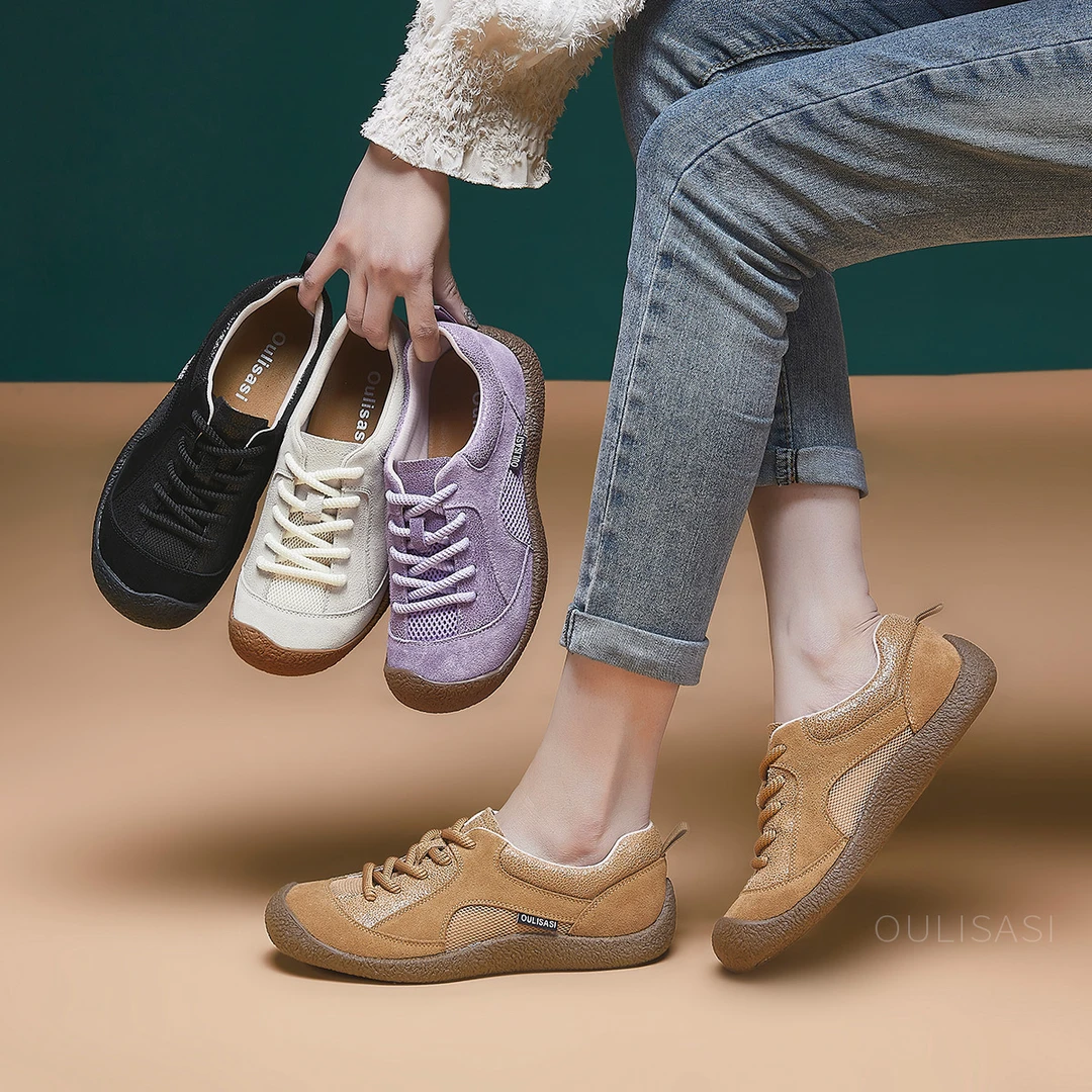 | 西江月 |  3公分 男女同款 真皮单鞋原创爆裂网布软底软面 541