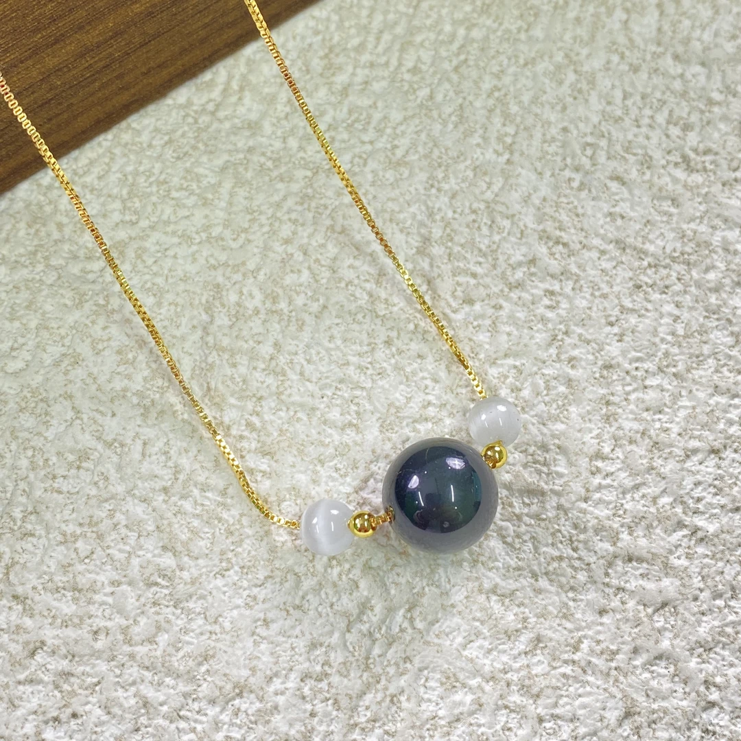 YHKINGS1502设计师款黑曜石项链简约多样性发其一不带礼盒