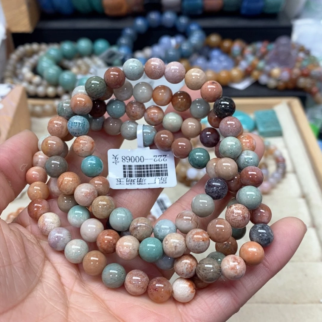 硅化珊瑚（珊瑚玉）手链未镶嵌096