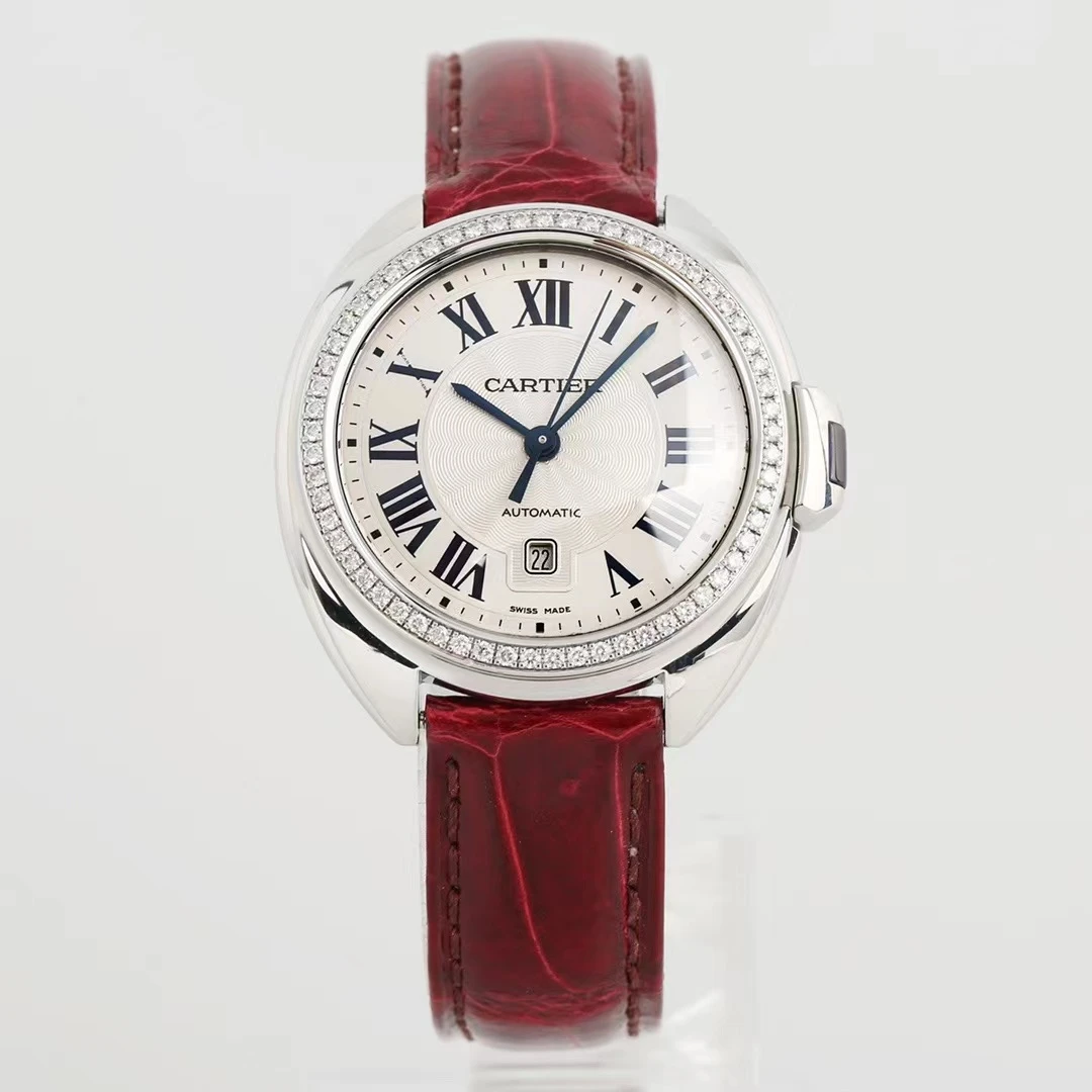 99新 Cartier/卡地亚 钥匙系列单表后镶钻自动机械女表WSCL0016