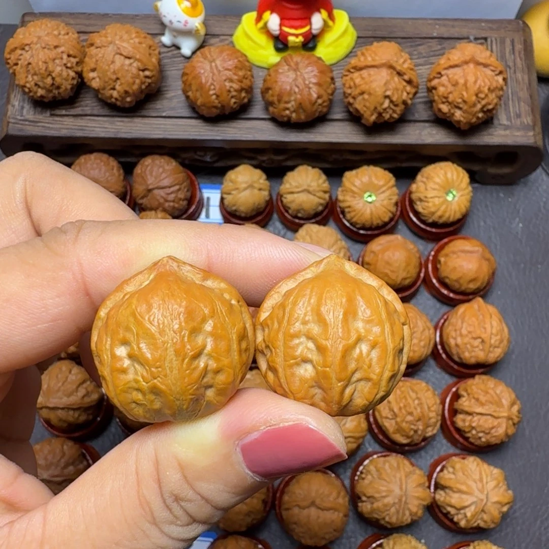 把件文玩核桃26尺全品白月光015