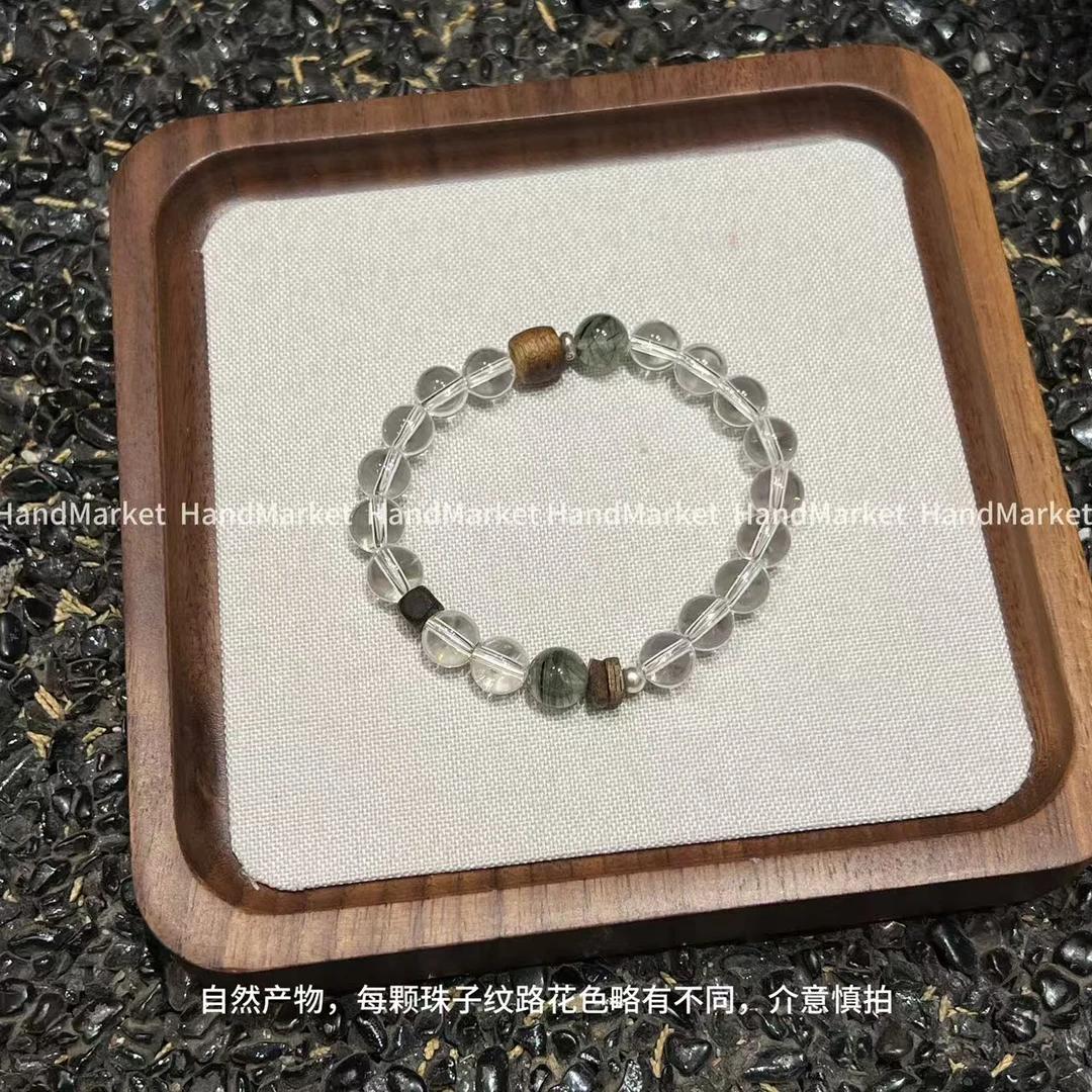 925银手链 JIUJIU【绿林】手工气质百搭复古小众单圈手串0911