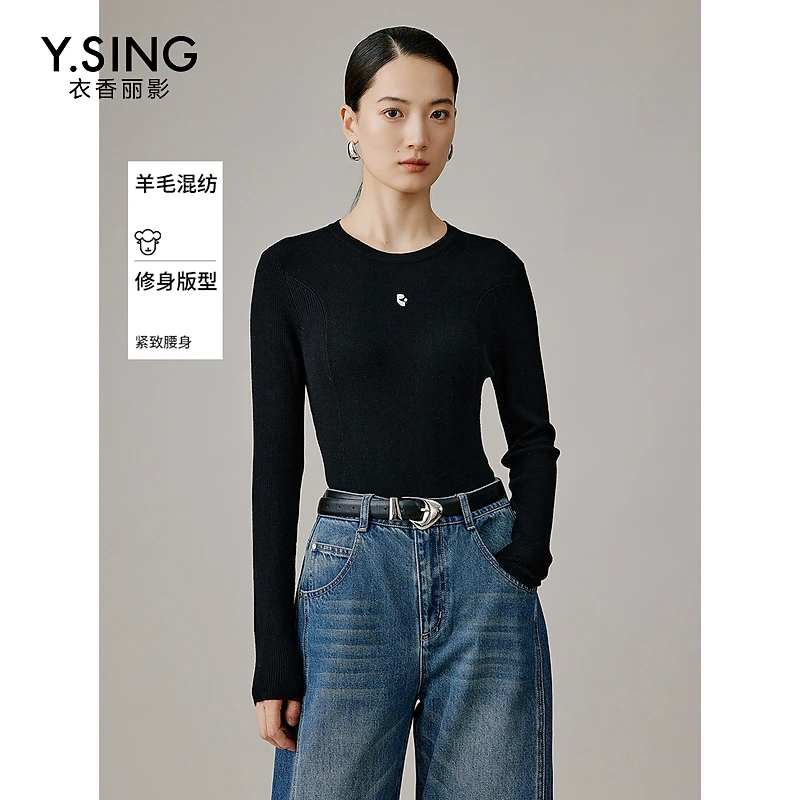 6688【女乔严选】衣香丽影新款毛针织衫940919016