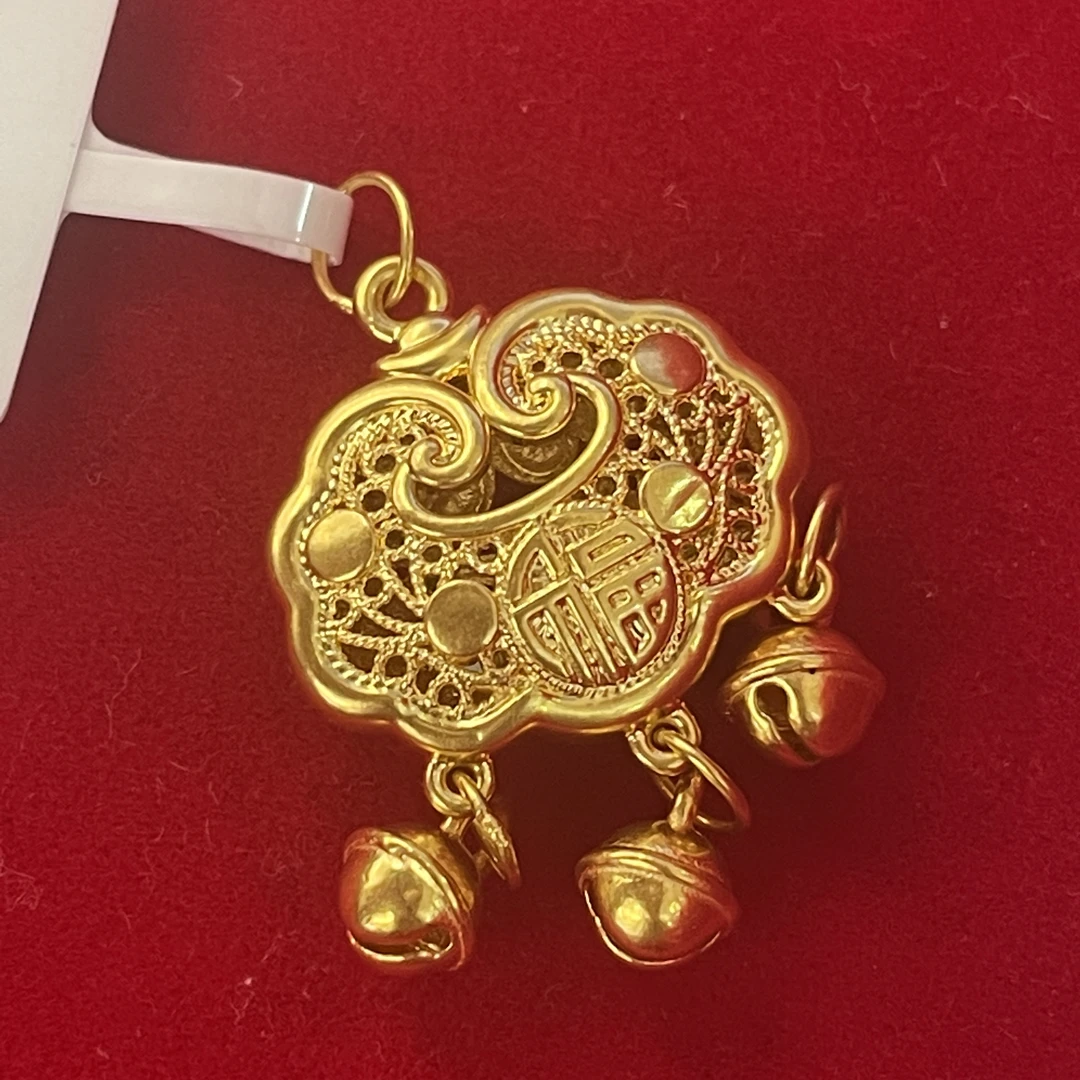 【莹莹专享】足金999投资金 锁包 GP 1.08