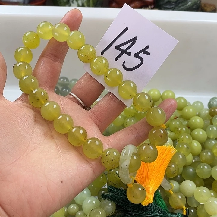 未镶嵌蛇纹石玉手链
