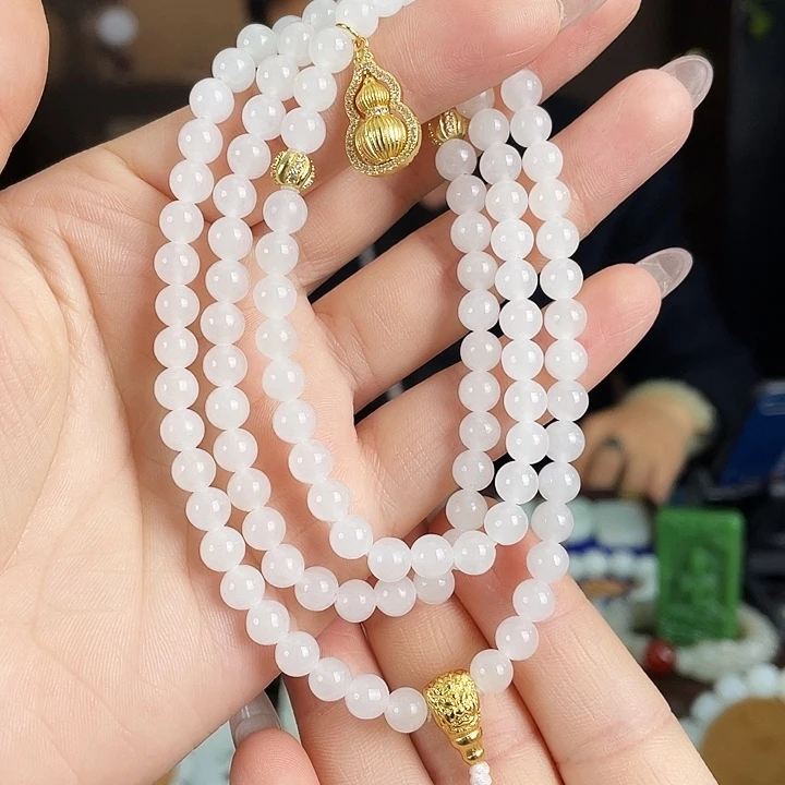 和田玉银S925镶嵌颈饰