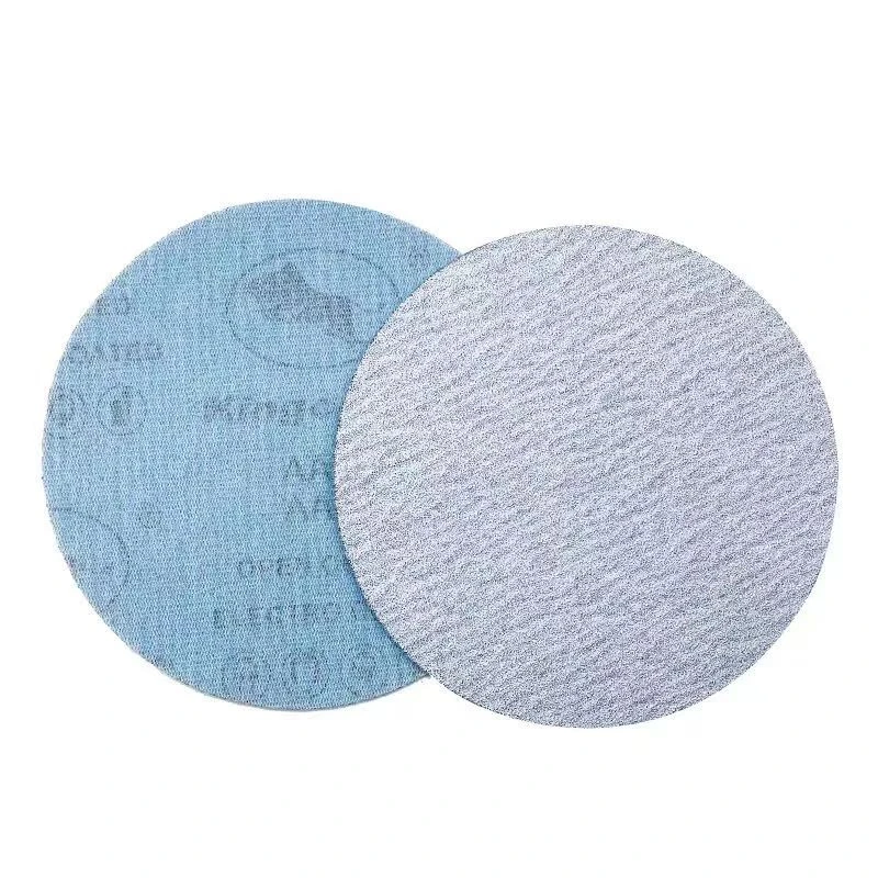 2寸3寸5寸植绒白砂圆盘砂纸小方块干磨砂纸墙面金属木工打磨抛光