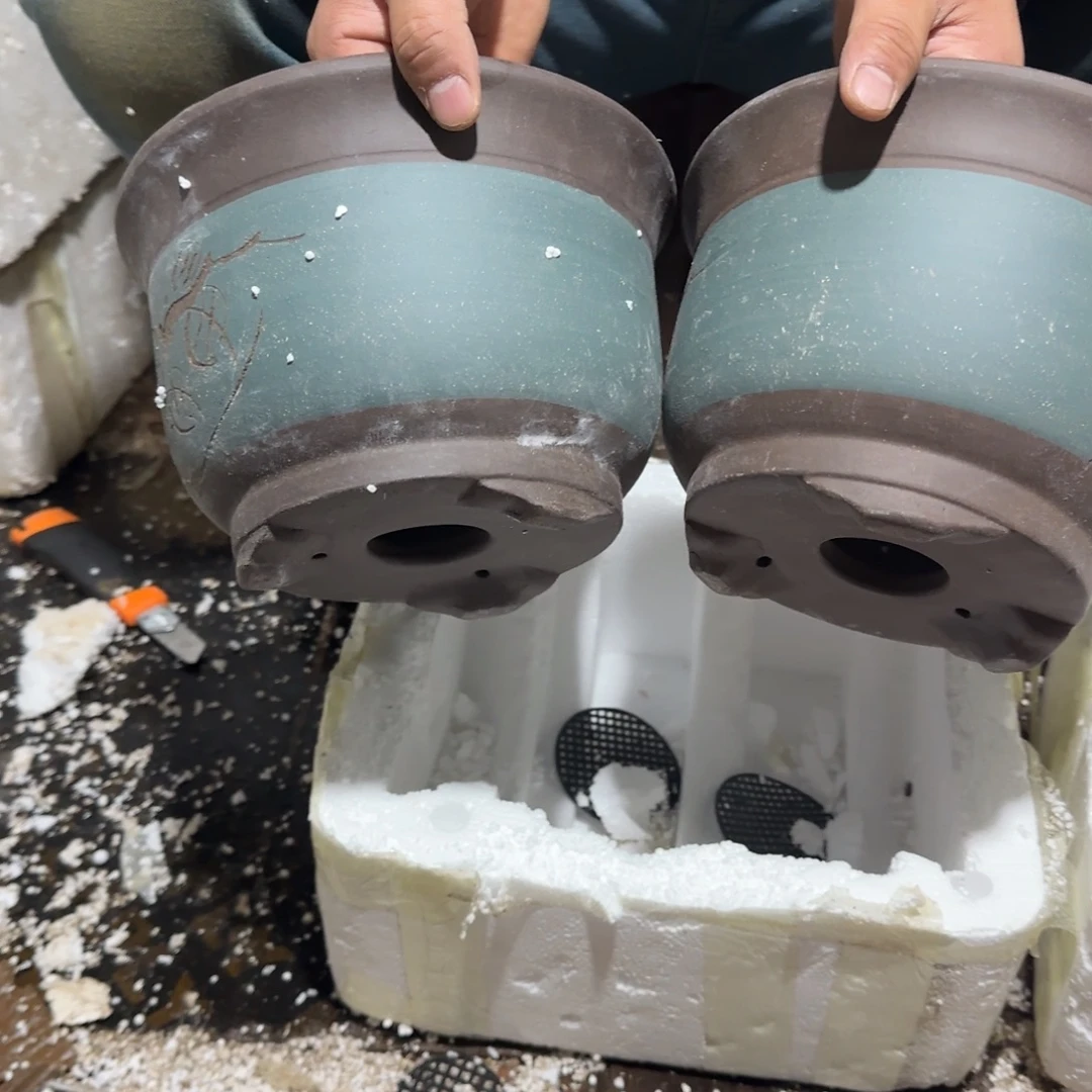 紫砂花盆口径14.10口径