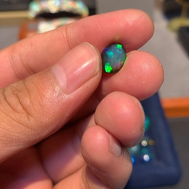 欧泊银S925镶嵌欧泊戒指疯**瑶