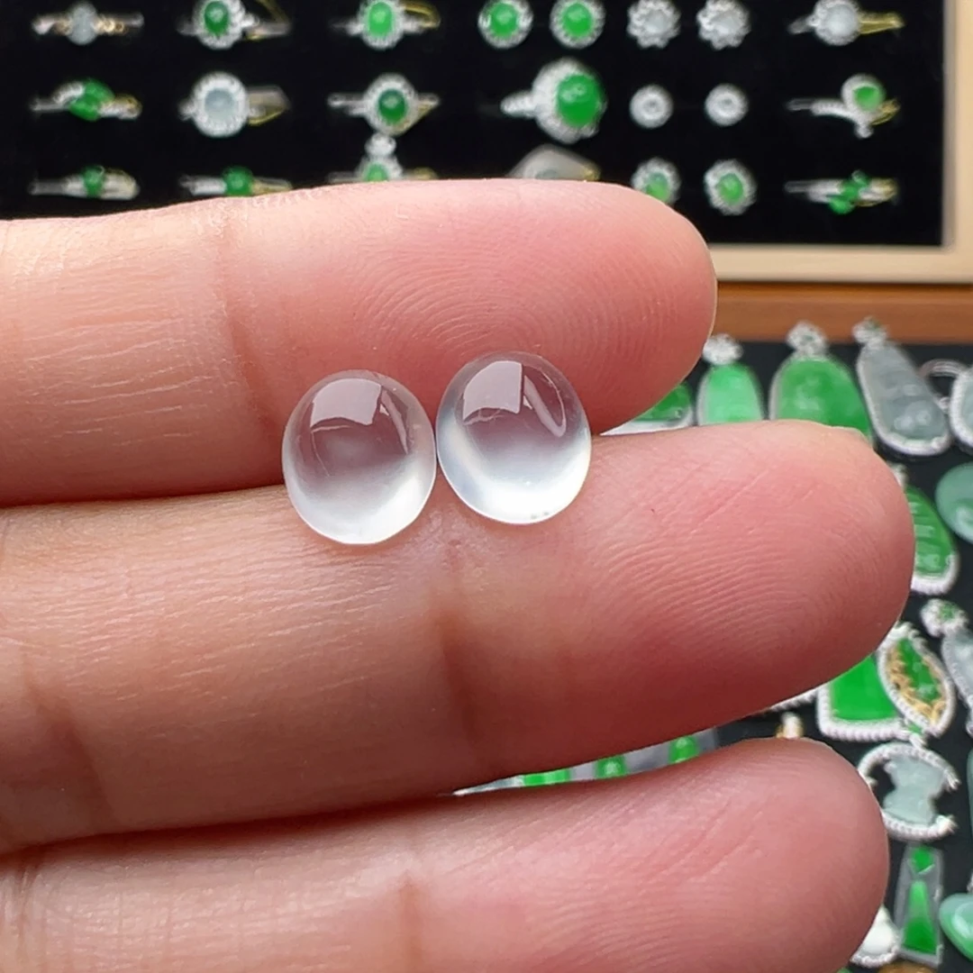 翡翠未镶嵌颈饰蛋7.9