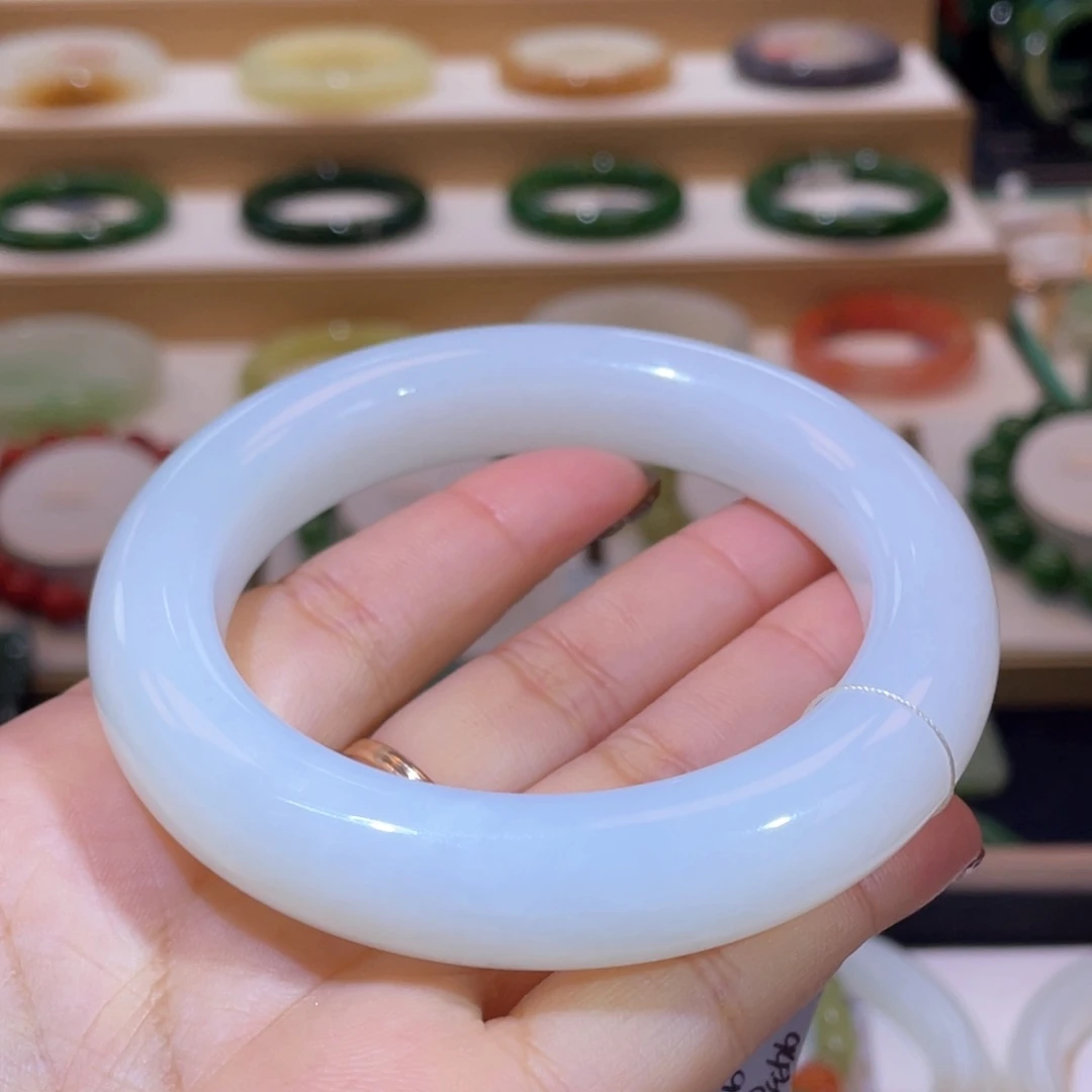 和田玉收藏级白玉手镯60、61未镶嵌