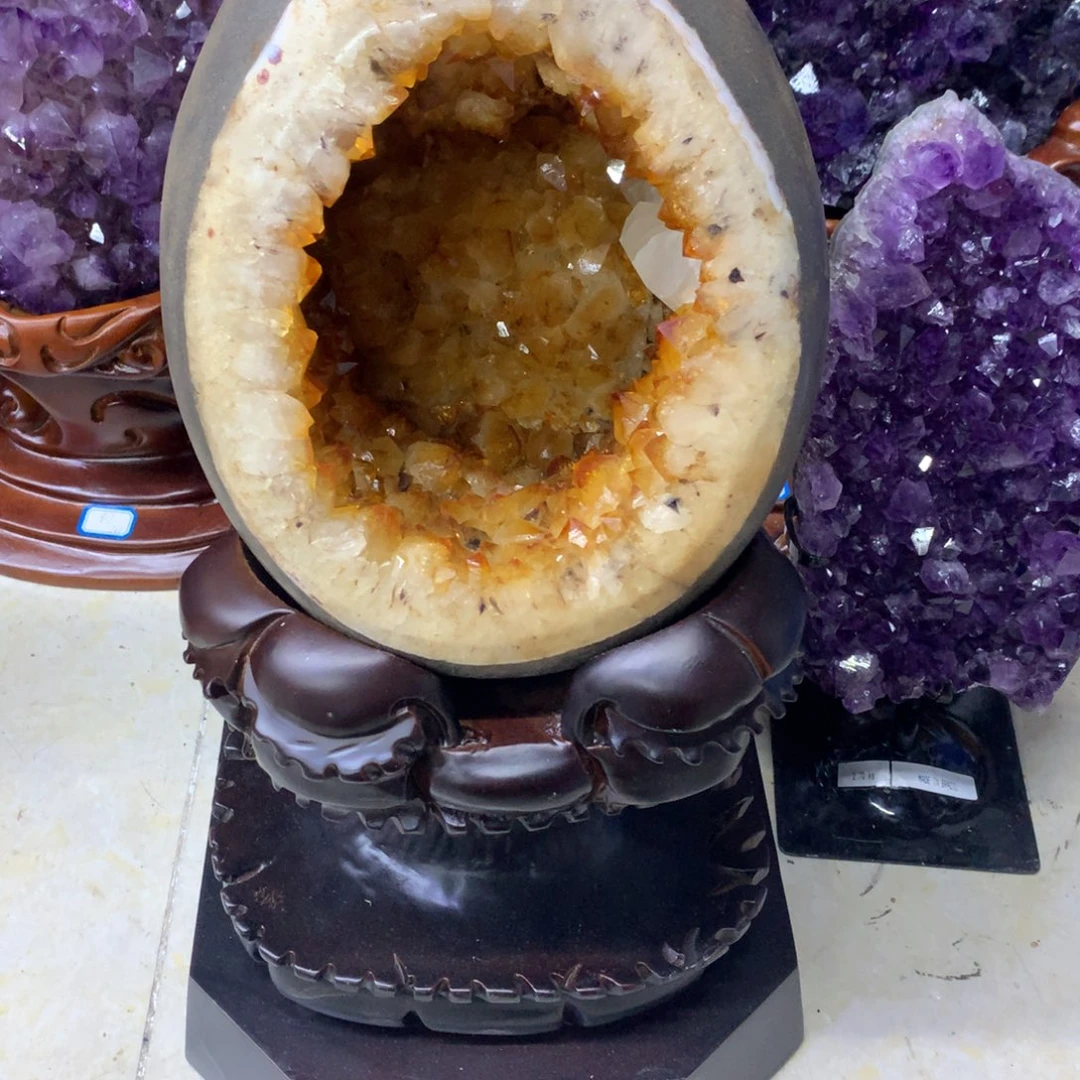 未镶嵌大型摆件（非配饰）紫晶小葛