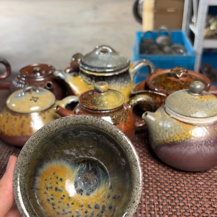 茶杯紫砂束口杯大