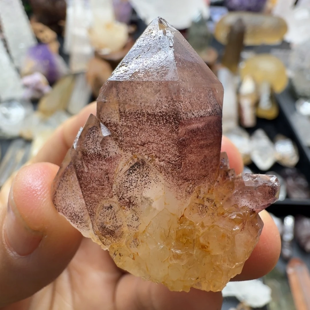 石材红水晶晶簇福利