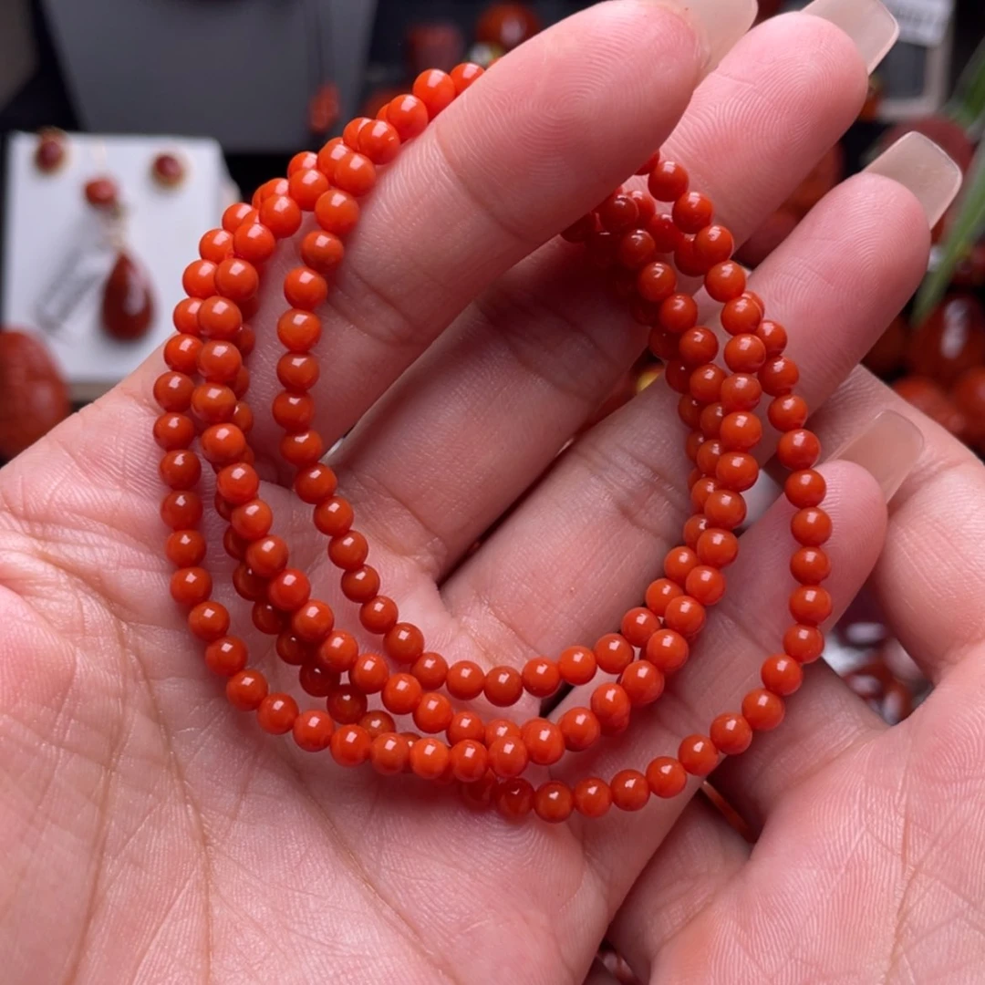 【闪购商品】南红玛瑙4➕保山亮光多圈未镶嵌