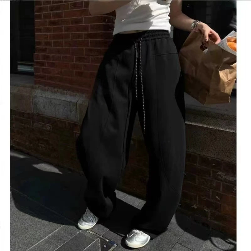 Miss Huo 弯刀卫裤 黑色 B 1050