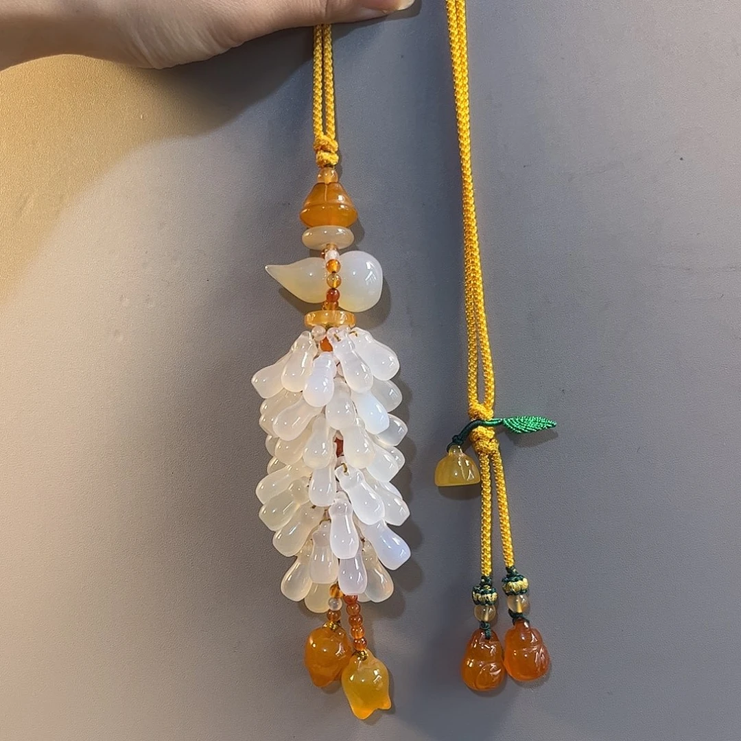 玛瑙/玉髓未镶嵌车挂福利款汽车挂件