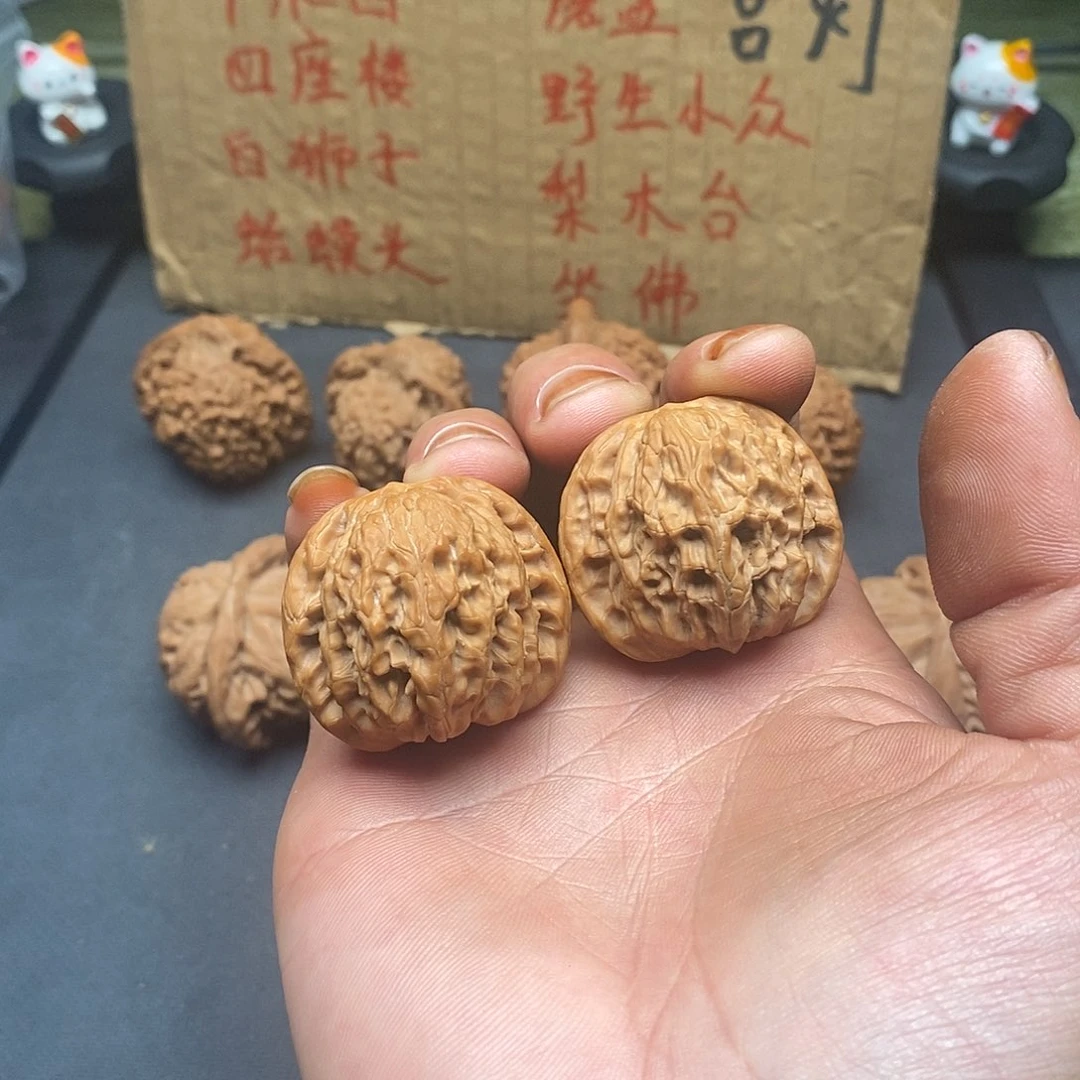 吊坠文玩核桃磨盘有修