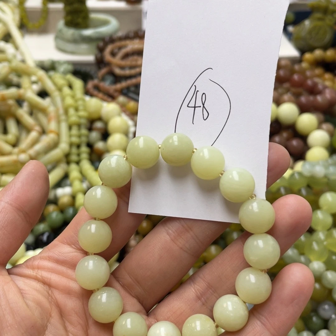 蛇纹石玉手链未镶嵌