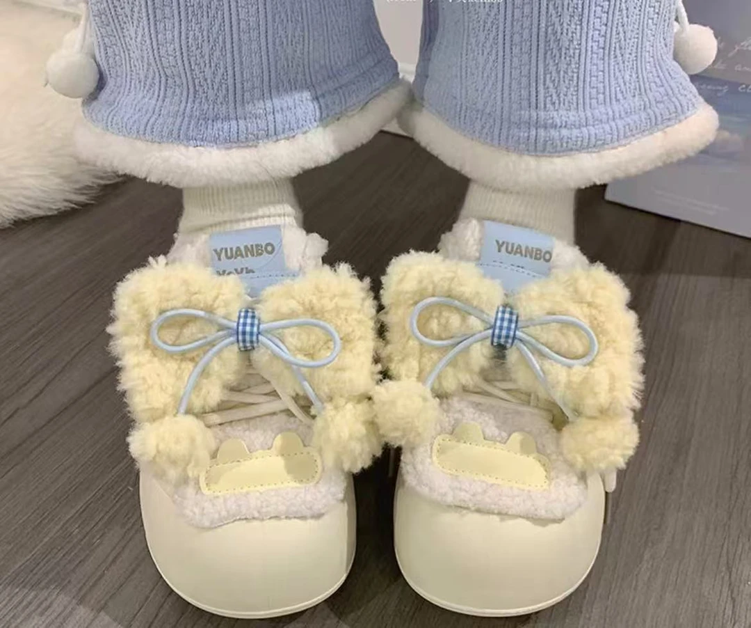 【小涛专属C01-C200】小众厚底板鞋女款2025冬新款加绒小白鞋A