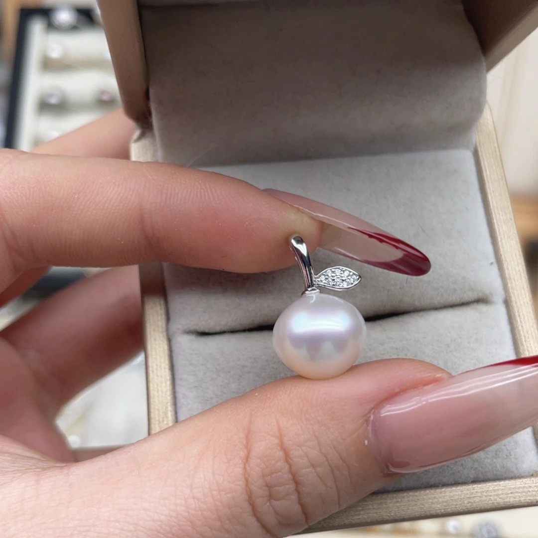 颈饰银S925镶嵌海水珍珠D56