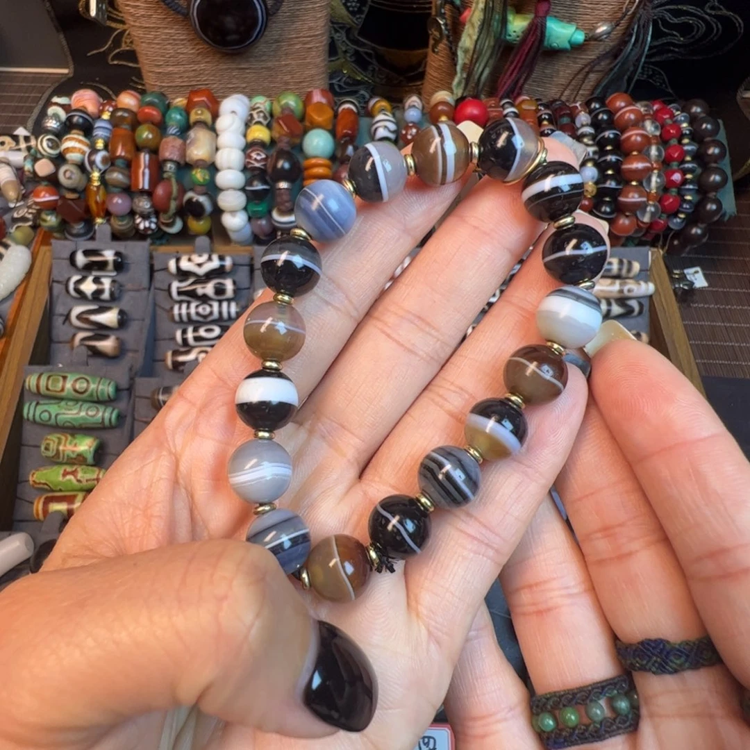 玛瑙/玉髓未镶嵌手链