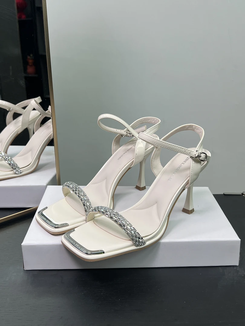 （8.5厘米）86-527米色细跟高跟鞋