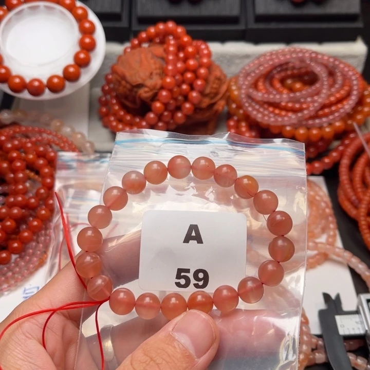 未镶嵌多样性发货默认微瑕称重9m m南红玛瑙