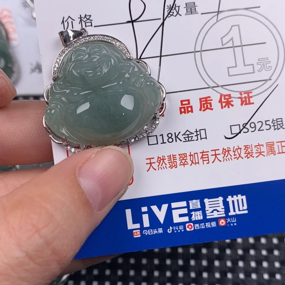 翡翠银S925镶嵌颈饰