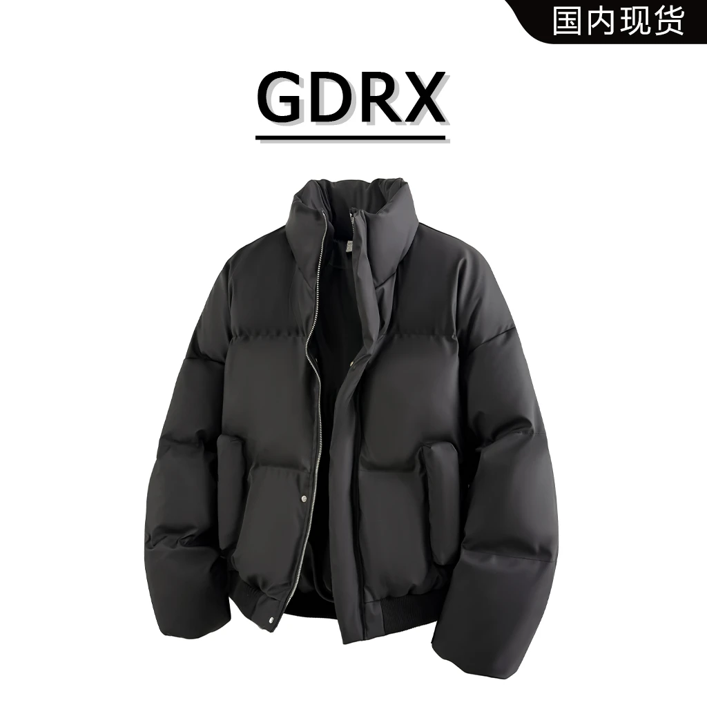 GDRX美式潮流男装保暖棉衣冬季御寒新款休闲宽松潮流百搭男生外套