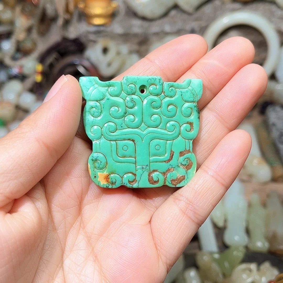 和田玉未镶嵌挂件