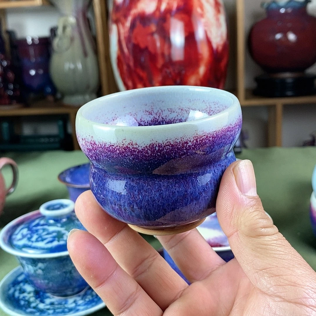 陶瓷葫芦杯，柴烧