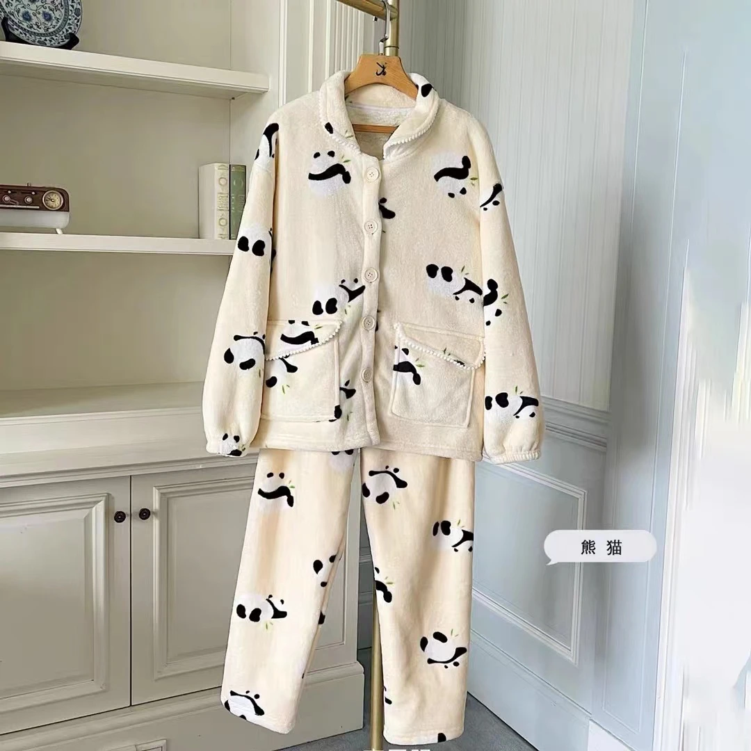 长袖睡衣家居服套装-A006