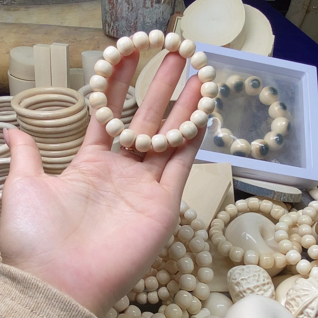 琉璃手工艺品猛犸1.0汉堡手串